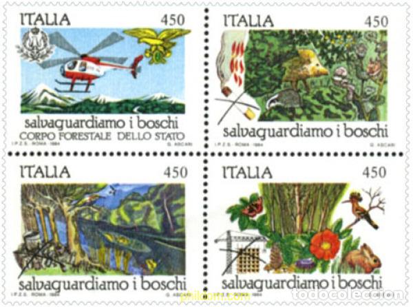 Sellos: 6980 MNH ITALIA 1984 PROTECCION DE LA NATURALEZA