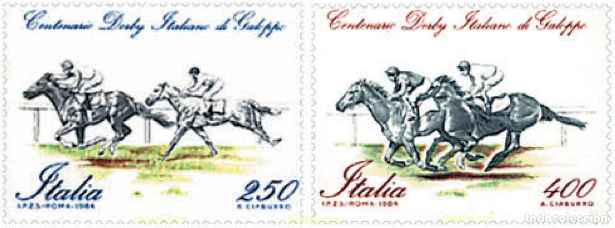 Francobolli: 67049 MNH ITALIA 1984 CENTENARIO DEL DERBI ITALIANO DE GALOPE