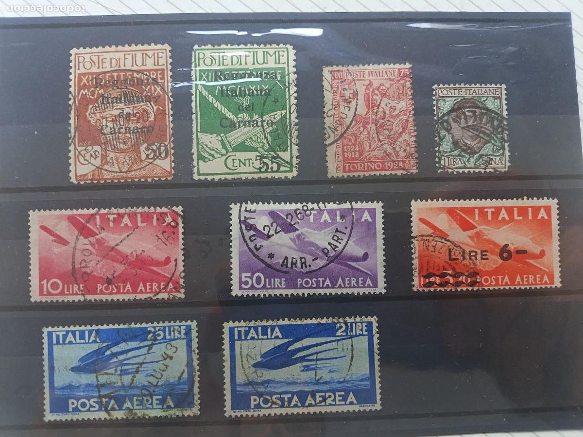 Selos: Italia y Fiume. Sellos &eacute;poca entreguerras y Mussolini