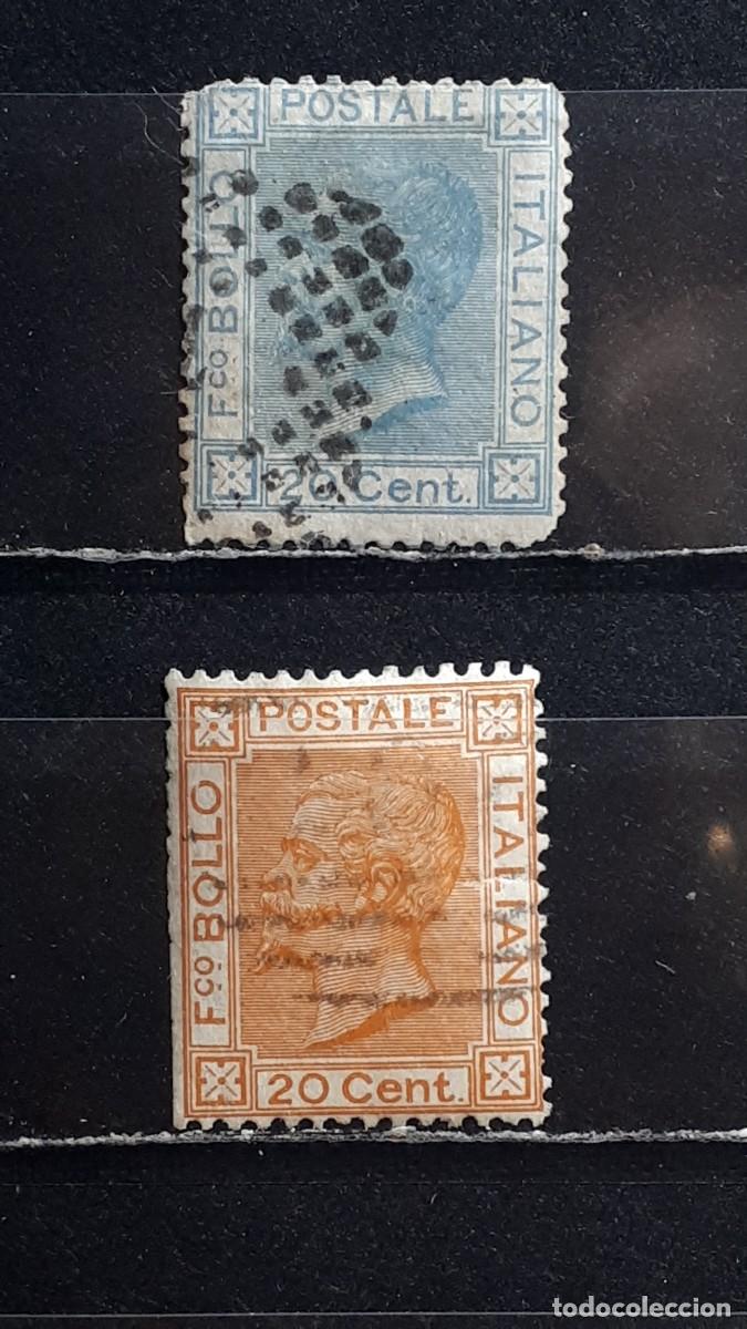 Selos: ITALIA. A&Ntilde;O 1867. &deg;. YVERT 23/4