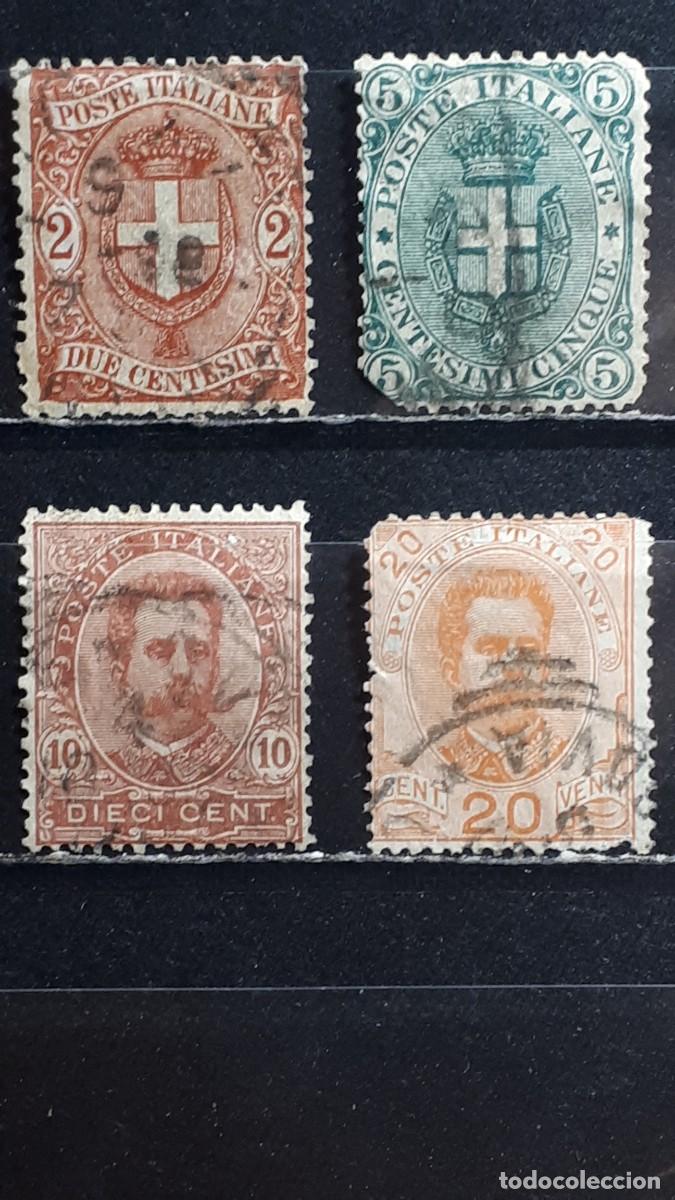 Sellos: ITALIA. A&Ntilde;O 1891. &deg;. YVERT 56/7 59/60