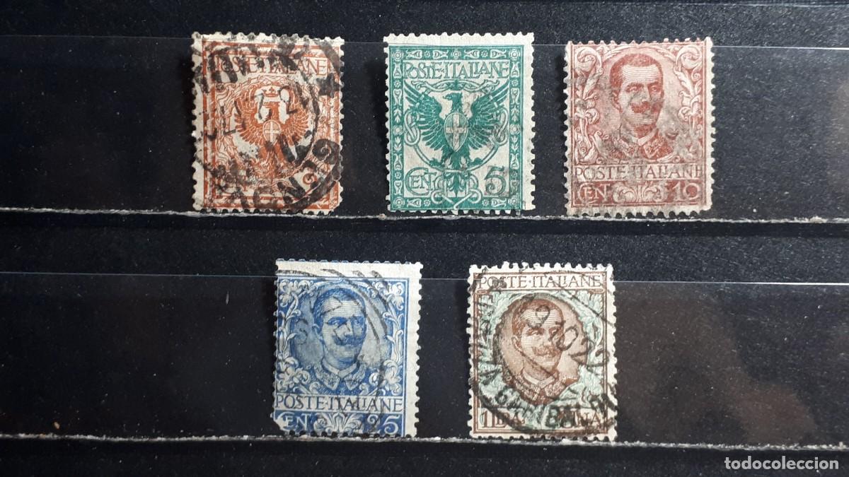 Sellos: ITALIA. A&Ntilde;O 1901. &deg;. YVERT 65/7, 69, 73.