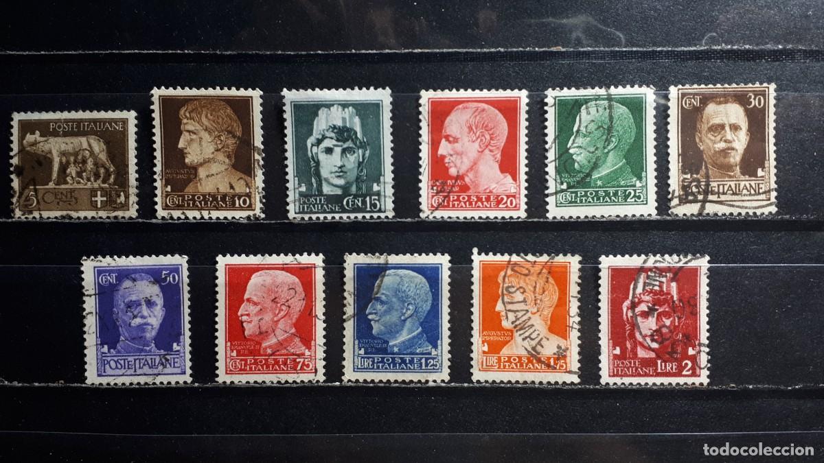 Selos: ITALIA. A&Ntilde;O 1929. &deg;. Yvert 224 226/30, 232/6.