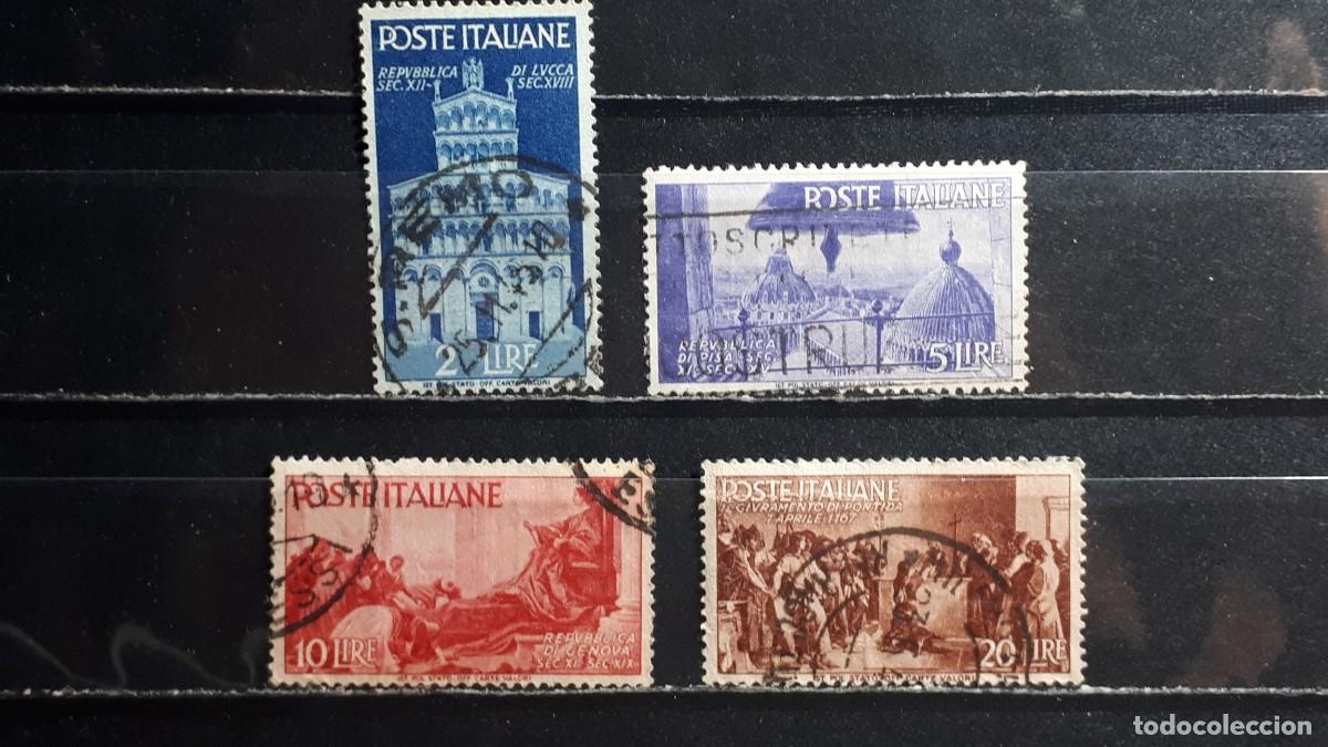 Stamps: ITALIA. A&Ntilde;O 1946. &deg;. Yvert 505, 508/9, 511,