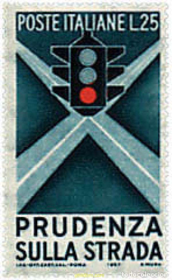 Timbres: 42261 MNH ITALIA 1957 SEGURIDAD VIAL