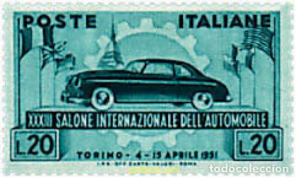 Timbres: 305951 HINGED ITALIA 1951 33 SALON INTERNACIONAL DEL AUTOMOVIL