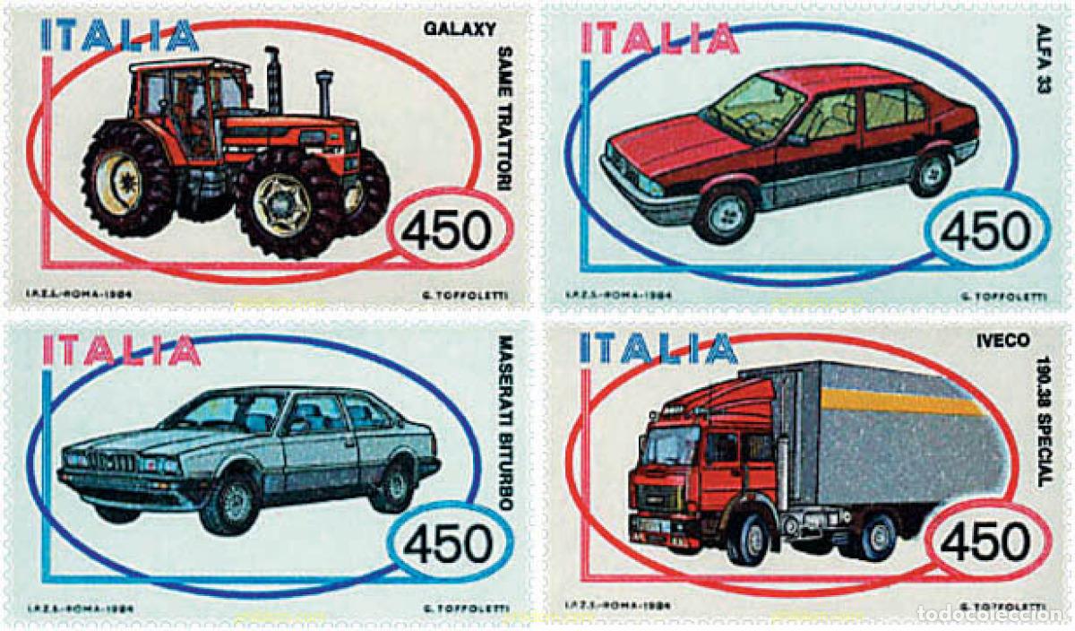 Stamps: 42292 MNH ITALIA 1984 AUTOMOVILES ITALIANOS