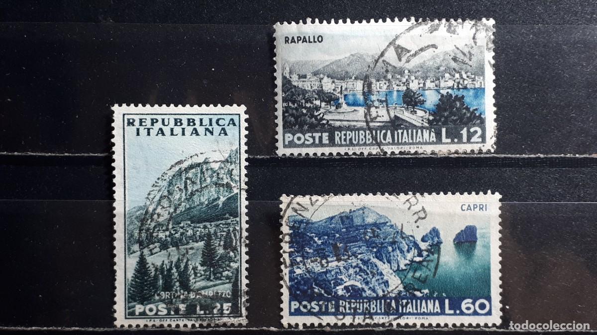 Sellos: ITALIA. A&Ntilde;O 1953. &deg;. Yvert 665, 667, 669