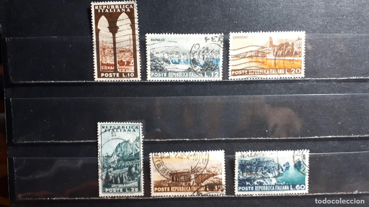 Sellos: ITALIA. A&Ntilde;O 1953. &deg;. Yvert 664/9. Bien CENTRADO