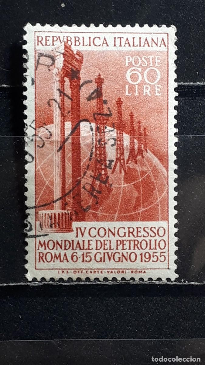 Sellos: ITALIA. A&Ntilde;O 1955. &deg;. Yvert 693. Bien CENTRADO