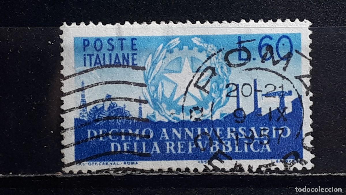 Stamps: ITALIA. A&Ntilde;O 1956. &deg;. Yvert 727