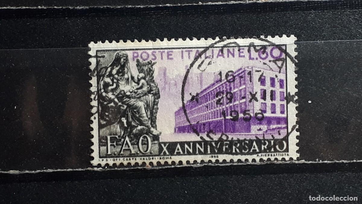 Sellos: ITALIA. A&Ntilde;O 1955. &deg;. Yvert 699. Bien CENTRADO