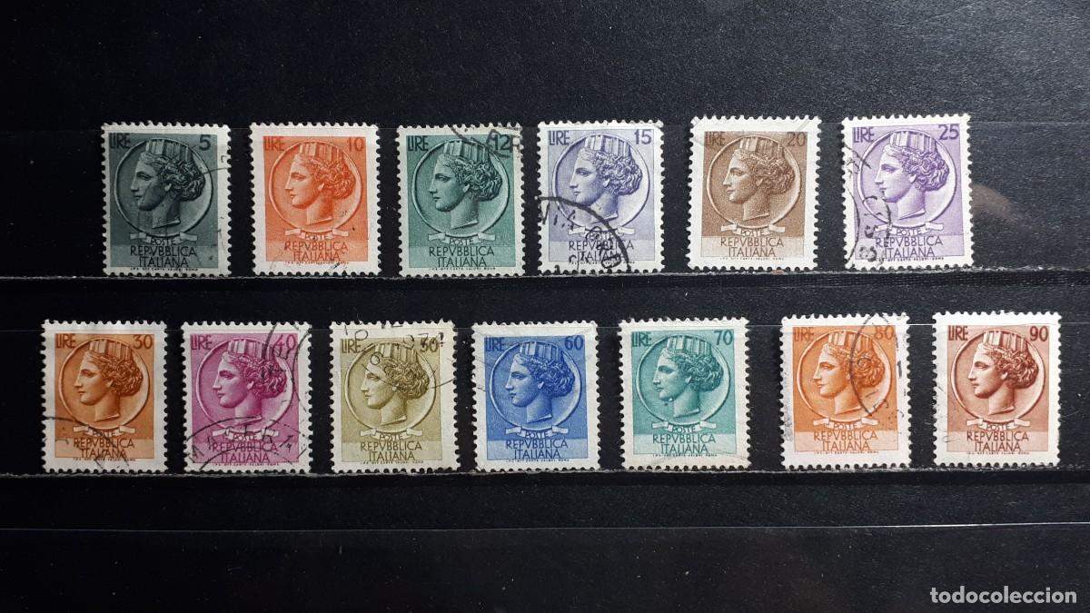 Sellos: ITALIA. A&Ntilde;O 1955. &deg;. Yvert 709B/19D faltan 4