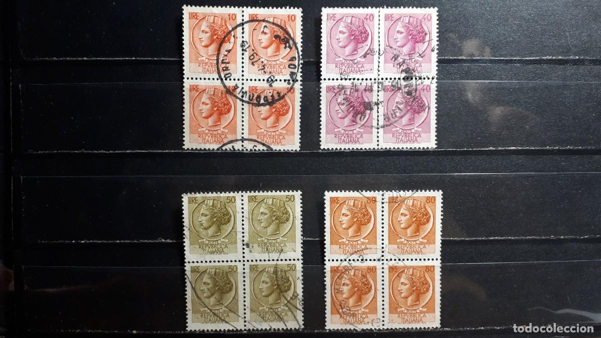 Sellos: ITALIA. A&Ntilde;O 1955. &deg;. Yvert 711, 717A, 719, 717B