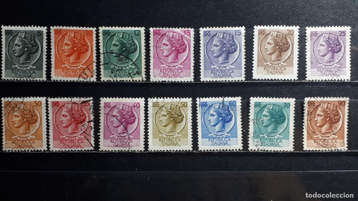 Sellos: ITALIA. A&Ntilde;O 1955. &deg;. Yvert 709B/19B, falta 709B, 710A, 719