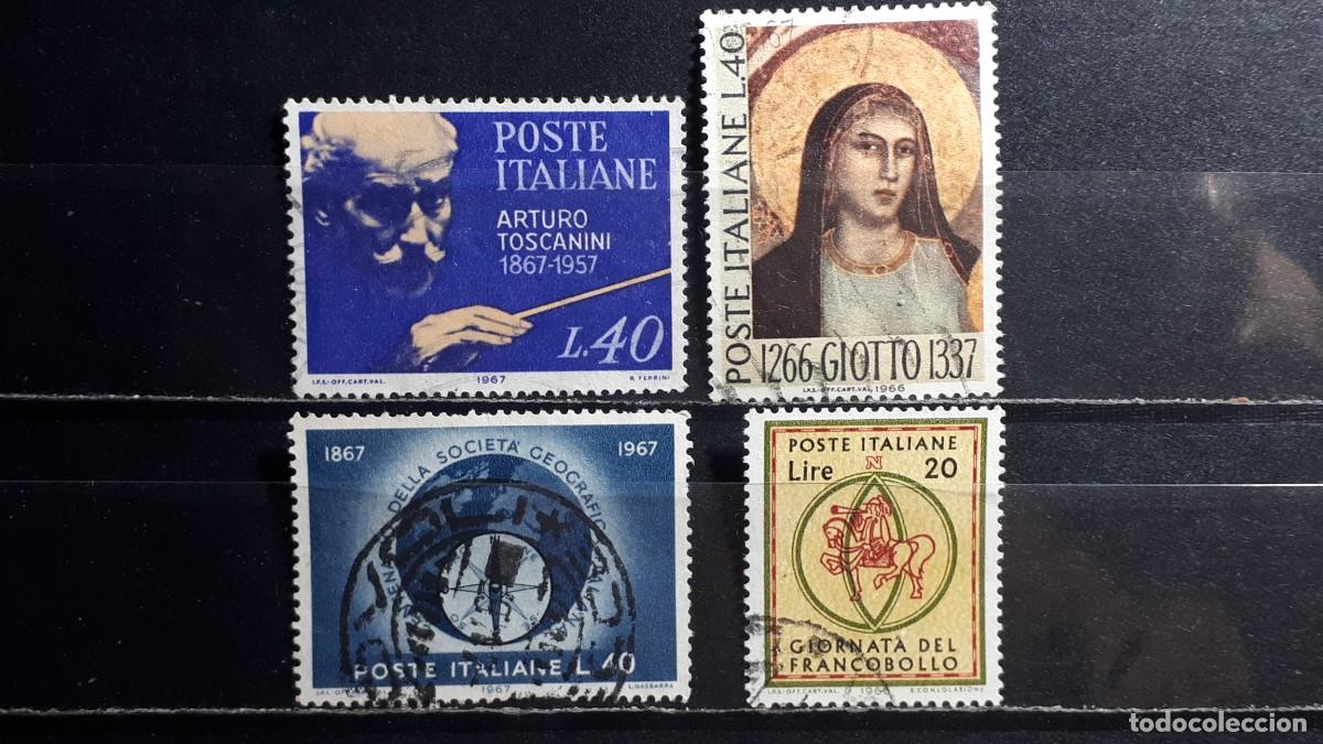 Stamps: ITALIA. A&Ntilde;O 1966-7. &deg;. Yvert 957, 959, 960, 963