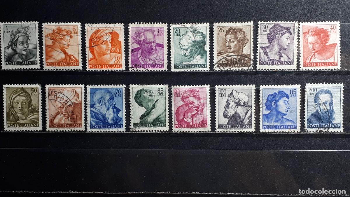 Stamps: ITALIA. A&Ntilde;O 1961 &deg;. Yvert 826/44, falta 841, 843/4