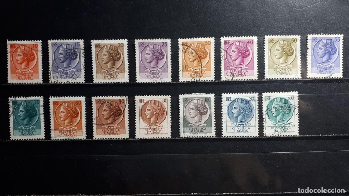 Sellos: ITALIA. A&Ntilde;O 1968. &deg;. Yvert 993/1009A, falta 993, 994, 995 1003, 1008.