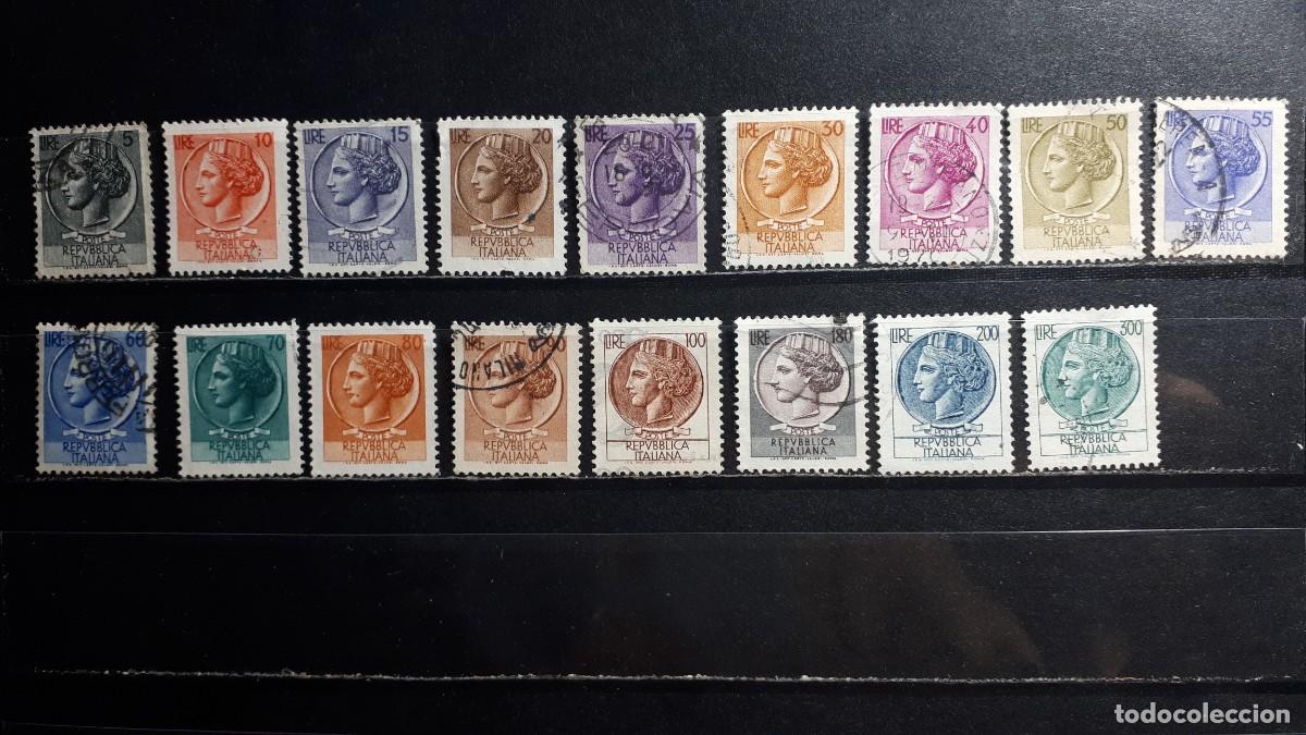 Sellos: ITALIA. A&Ntilde;O 1968. &deg;. Yvert 993/1009A, falta 993, 995, 1008.