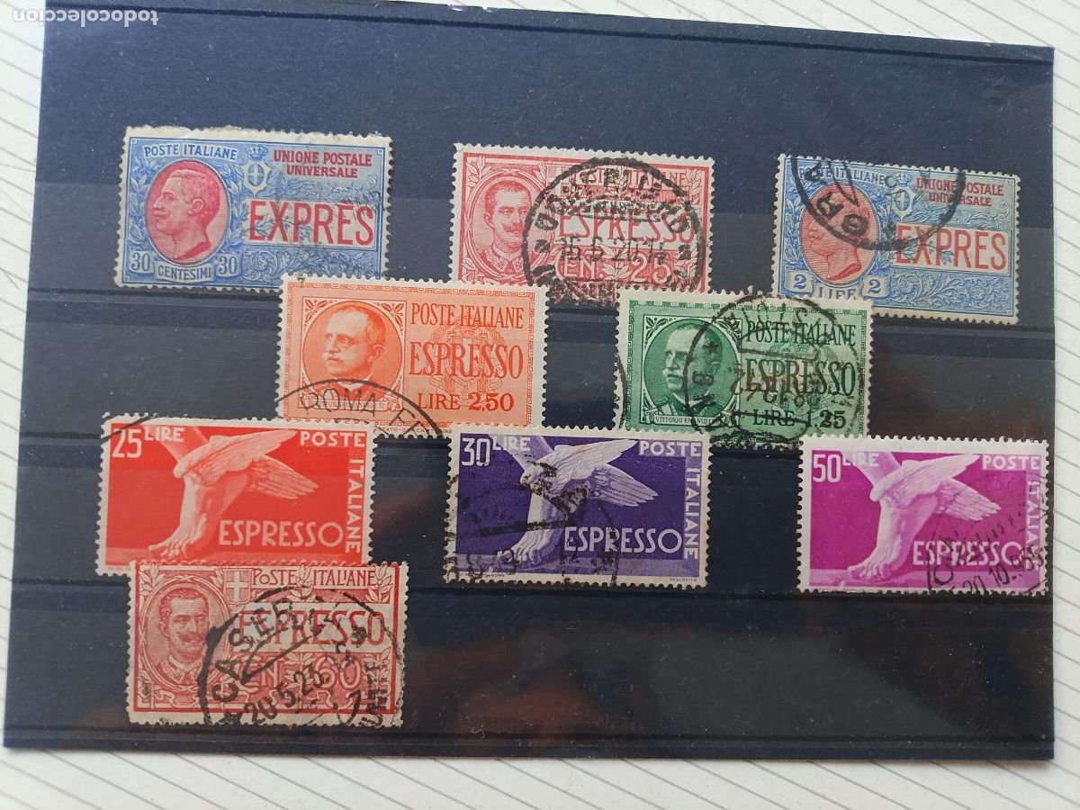 Stamps: Italia. Lote de sellos antiguos. ESPRESSO