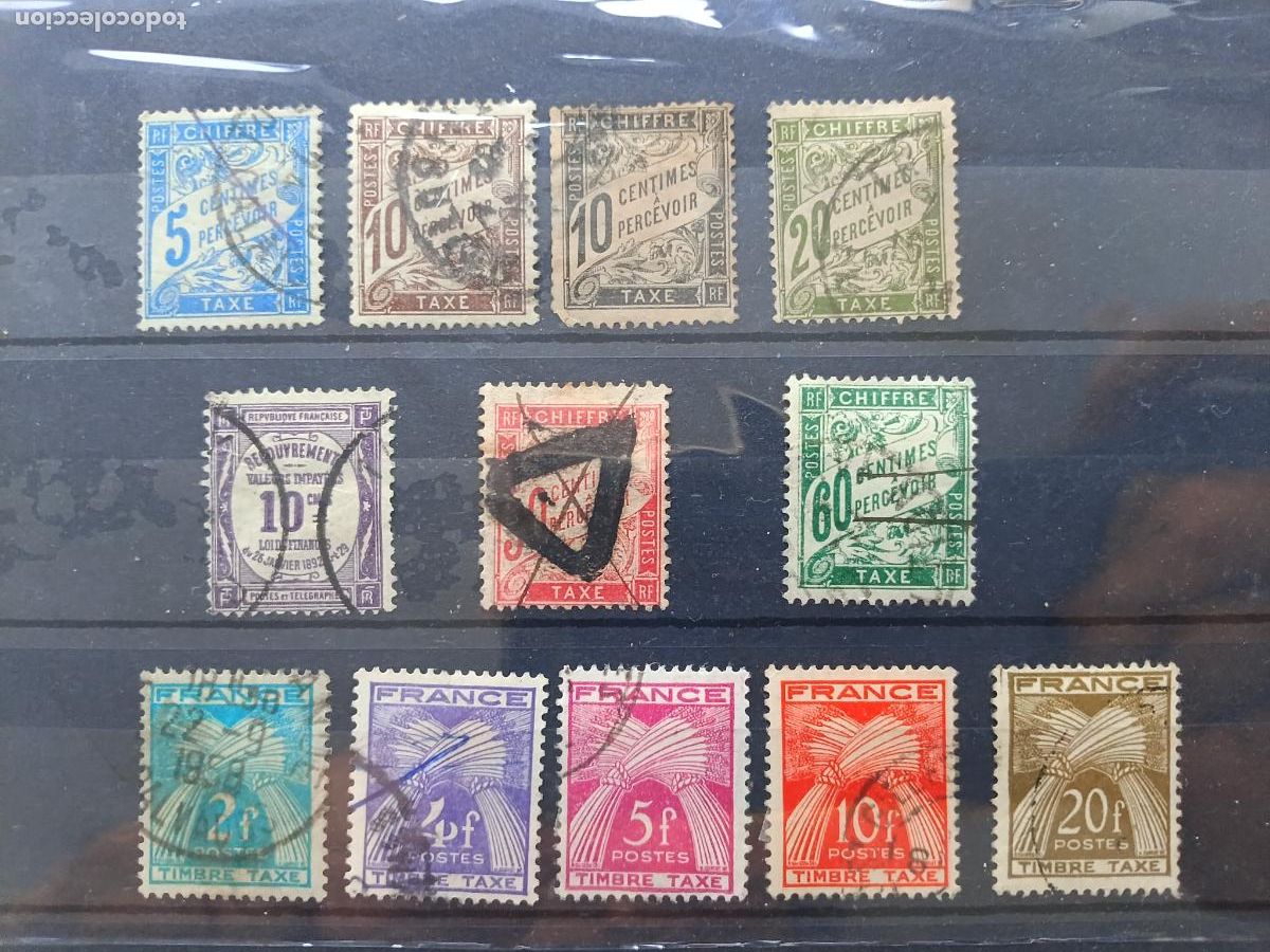 Stamps: Francia. Lote de sellos de tasa, taxe