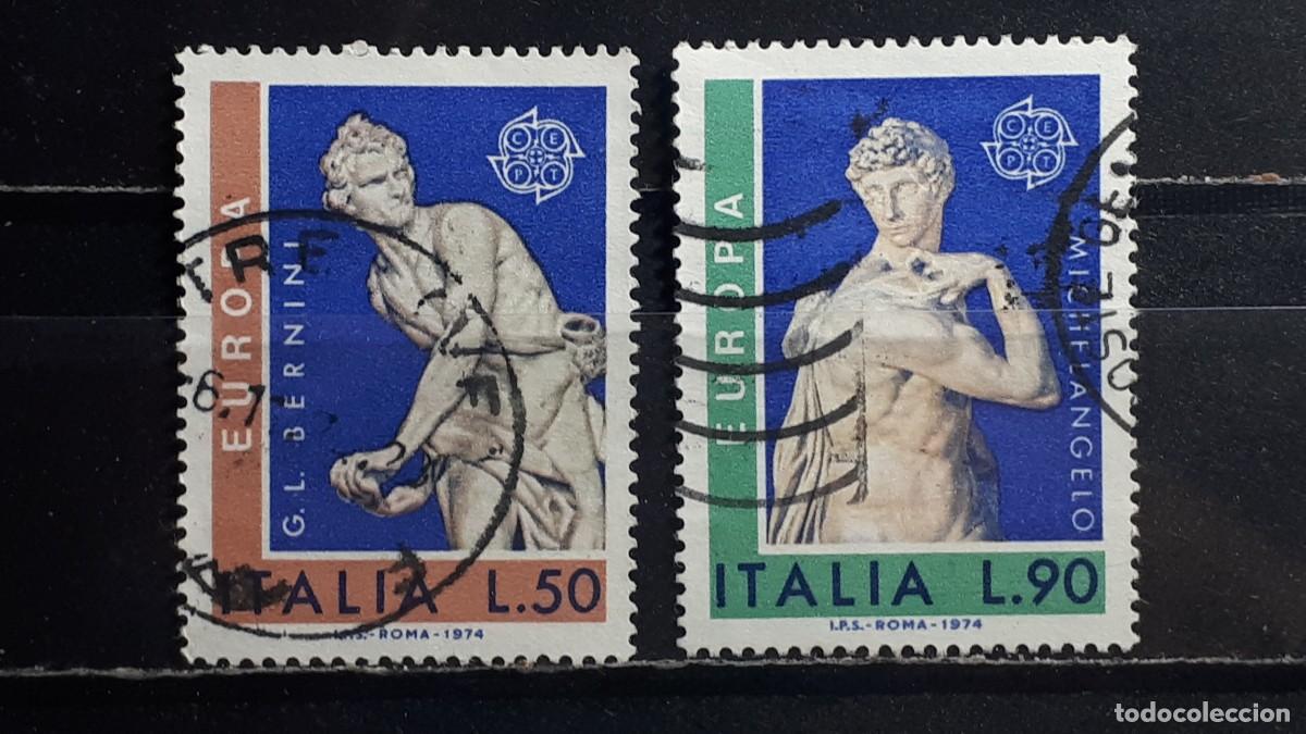Sellos: ITALIA. A&Ntilde;O 1974. &deg;. YVERT 1171/2