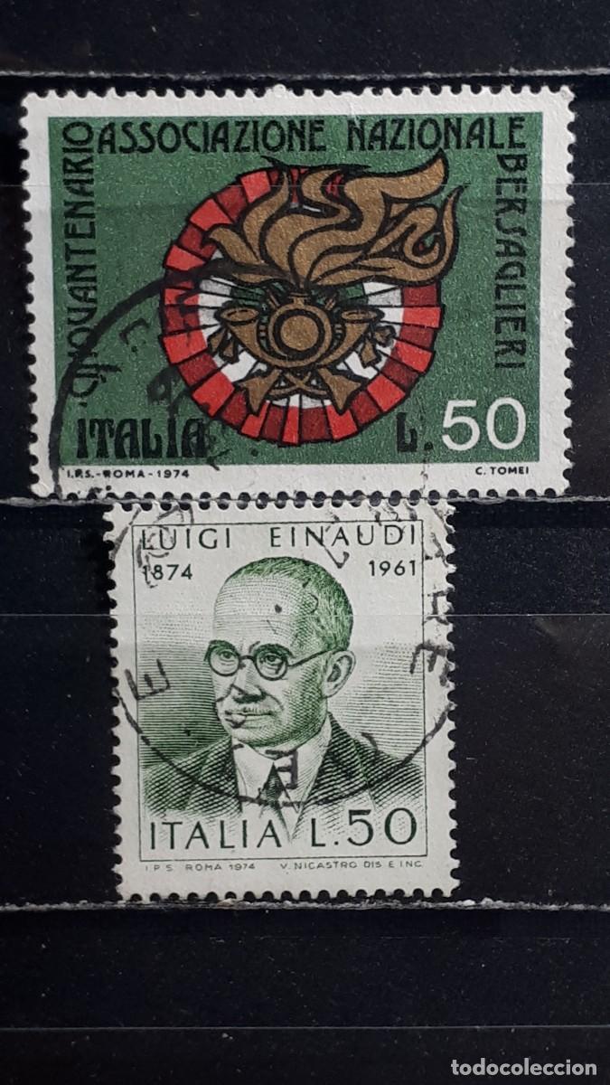 Sellos: ITALIA. A&Ntilde;O 1974. &deg;. YVERT 1170, 1183