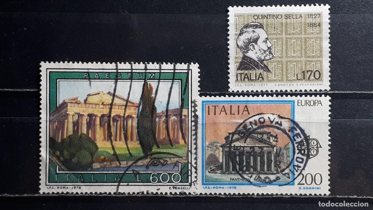 Sellos: ITALIA. A&Ntilde;O 1977. &deg;. YVERT 1323, 1338, 1340