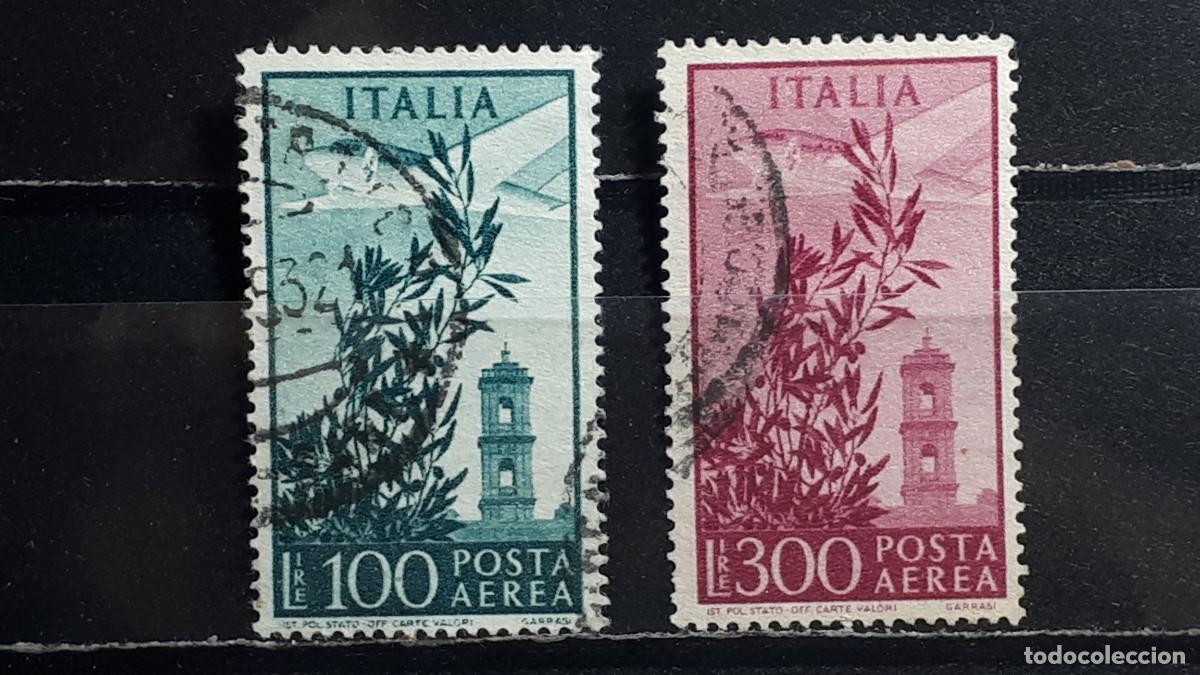 Briefmarken: ITALIA. A&Ntilde;O 1948. &deg;. YVERT A&eacute;reo 131/2