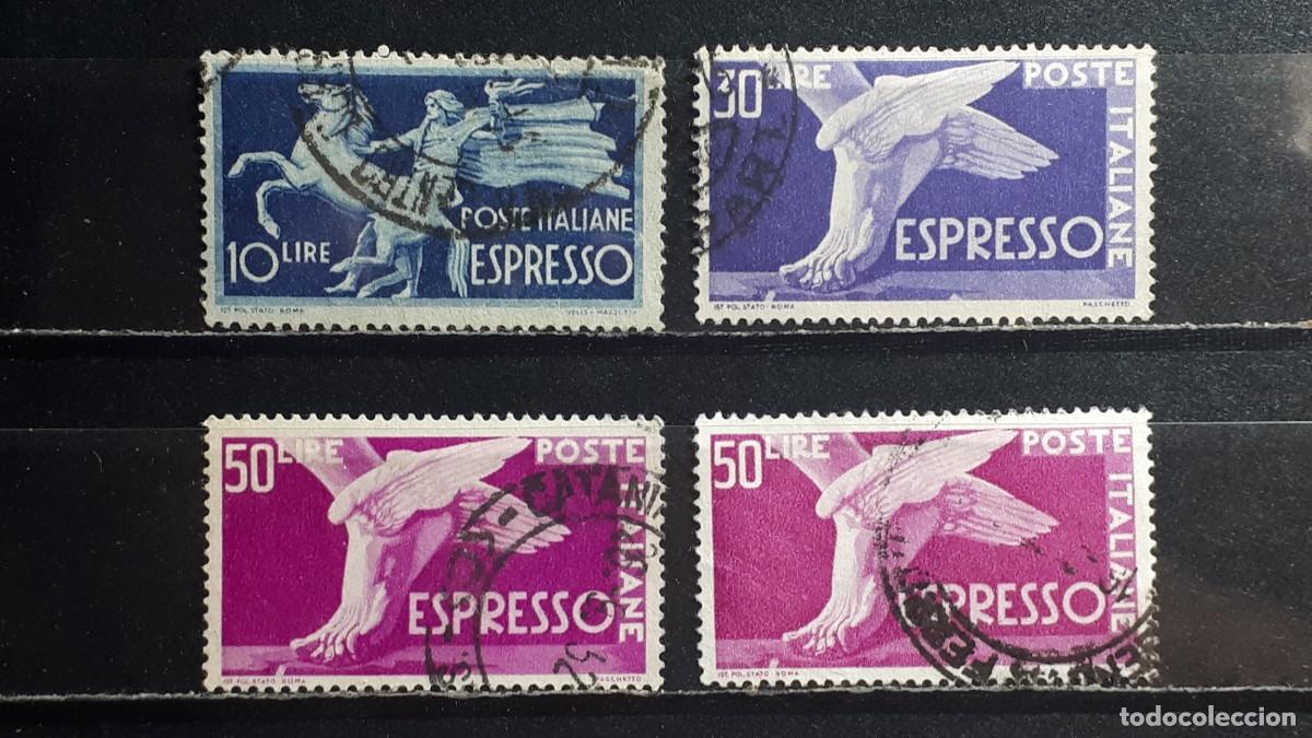 Briefmarken: ITALIA. A&Ntilde;O 1948. &deg;. YVERT urgente, 28, 31, 31A, 38