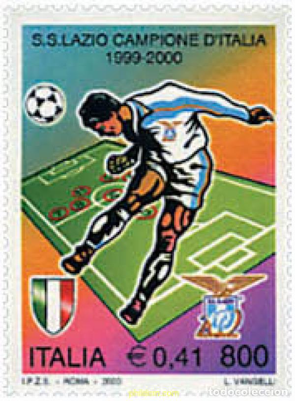 Francobolli: 56031 MNH ITALIA 2000 EL DEPORTE ITALIANO. EL S. S. LAZIO CAMPEON DE ITALIA DE FUTBOL