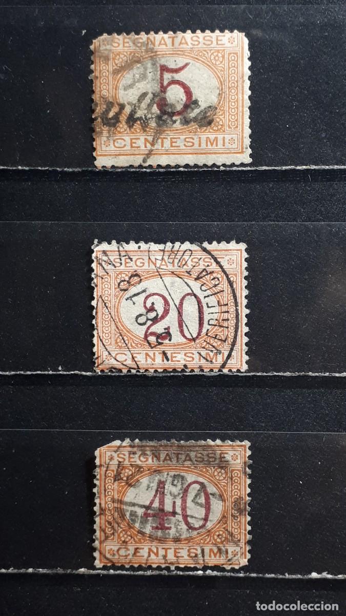 Francobolli: ITALIA. A&Ntilde;O 1870 &deg;. YVERT tasas, 5, 7, 9.