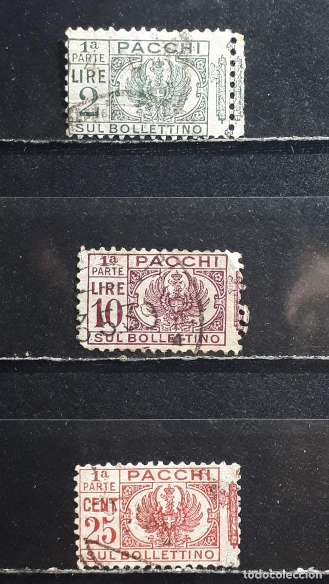 Francobolli: ITALIA. A&Ntilde;O 1927 &deg;. YVERT paquete postal 24, 29, 32