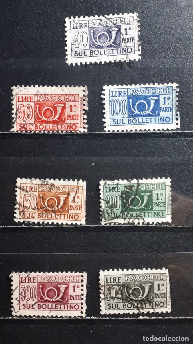 Francobolli: ITALIA. A&Ntilde;O 1956. &deg;. YVERT paquete postal 77/8, 80, 82/3, 85/6