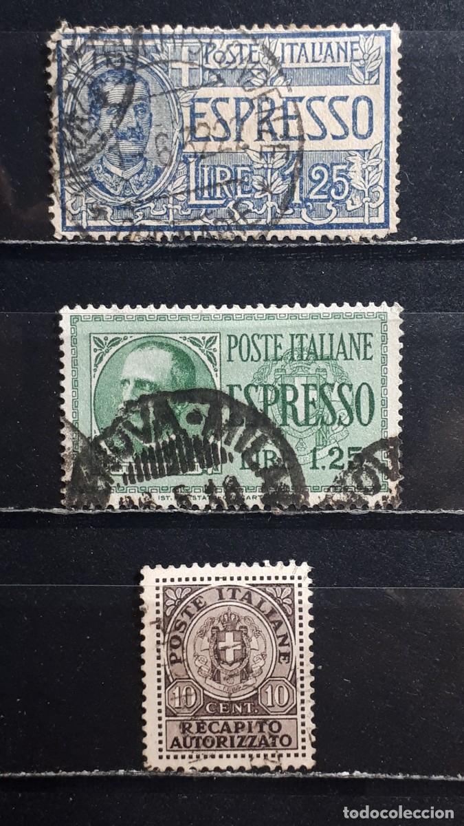 Sellos: ITALIA. A&Ntilde;O 1922-33. &deg;. YVERT urgente 12, 18, 19