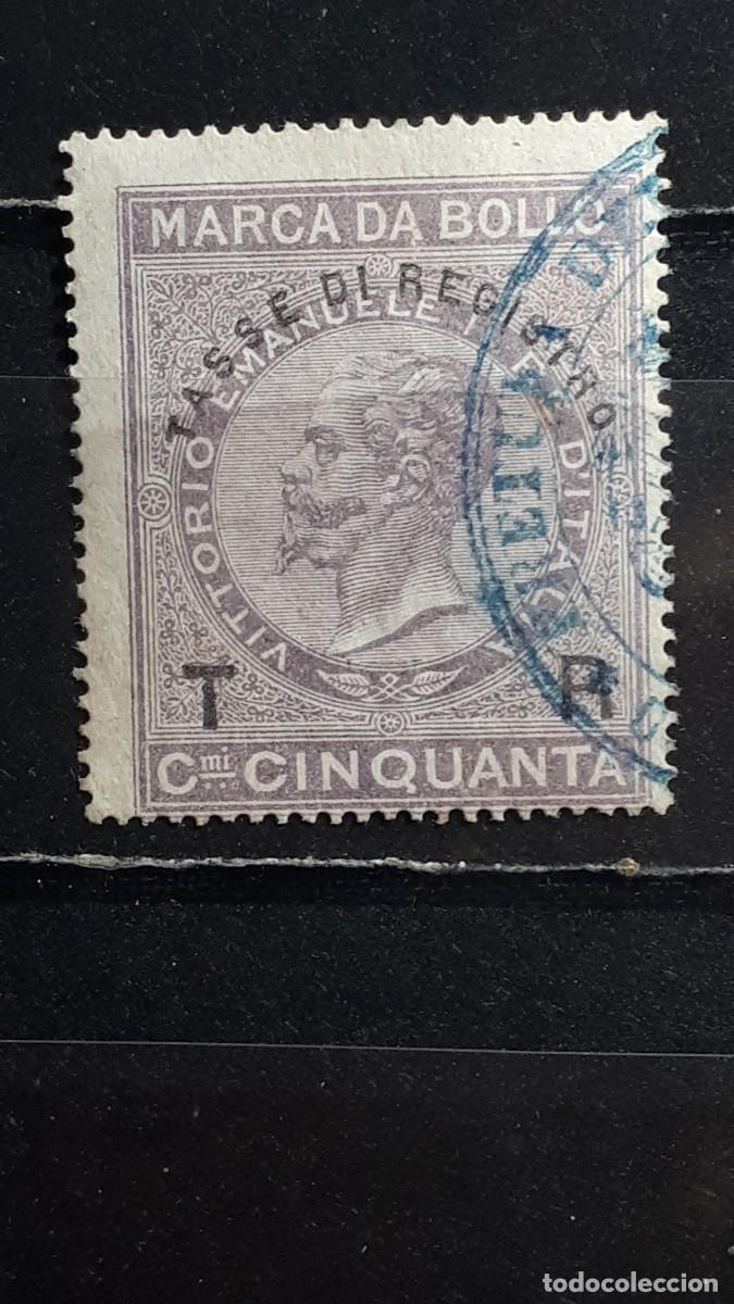 Sellos: ITALIA. A&Ntilde;O 1883. &deg;. FISCAL