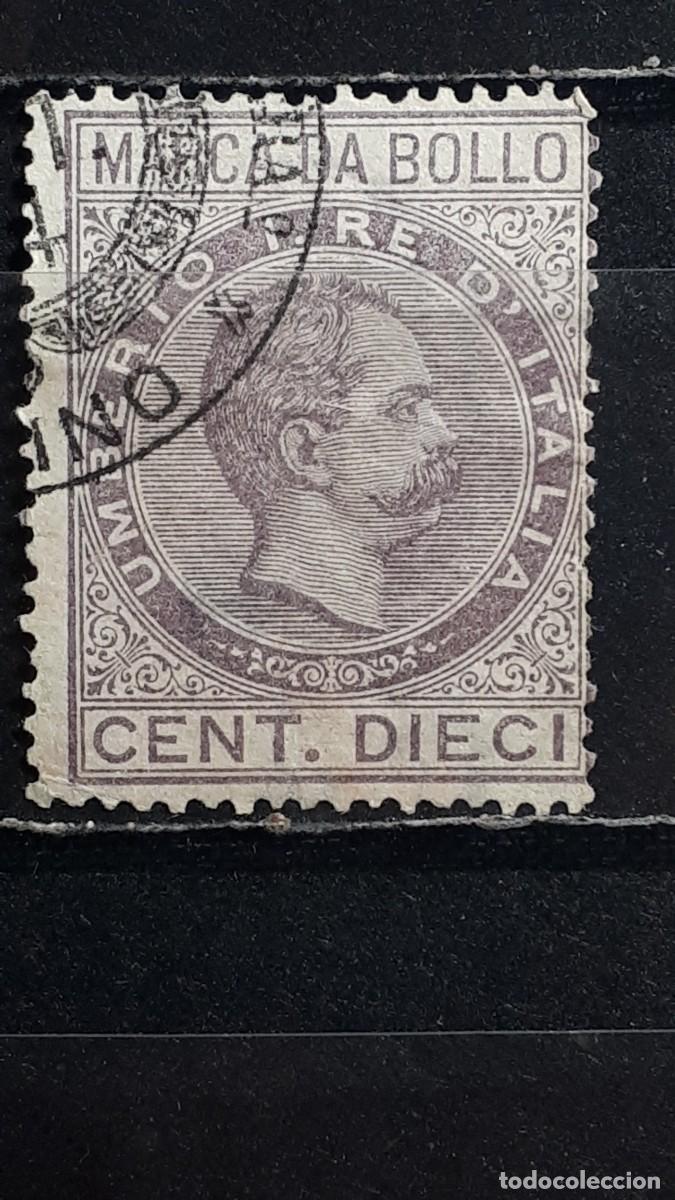 Sellos: ITALIA. A&Ntilde;O 1882. &deg;. FISCAL