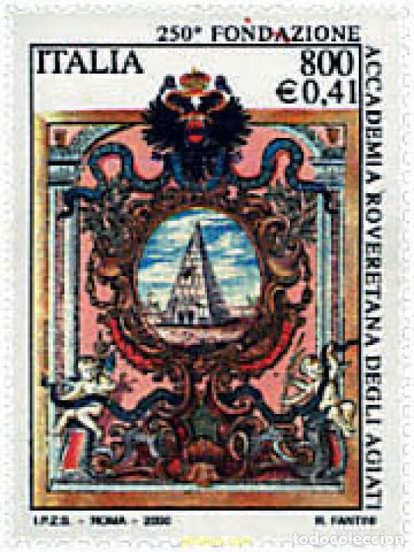 Briefmarken: 58778 MNH ITALIA 2000 250 ANIVERSARIO DE LA ACADEMIA ROVERETANA DEGLI AGIATI