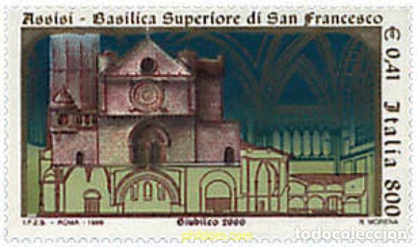 Stamps: 58812 MNH ITALIA 1999 RESTAURACION DE LA BASILICA SUPERIOR DE SAN FRANCISCO ASIS