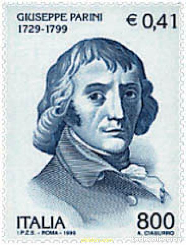 Stamps: 58810 MNH ITALIA 1999 CENTENARIO DE LA MUERTE DE GIUSEPPE PARINI