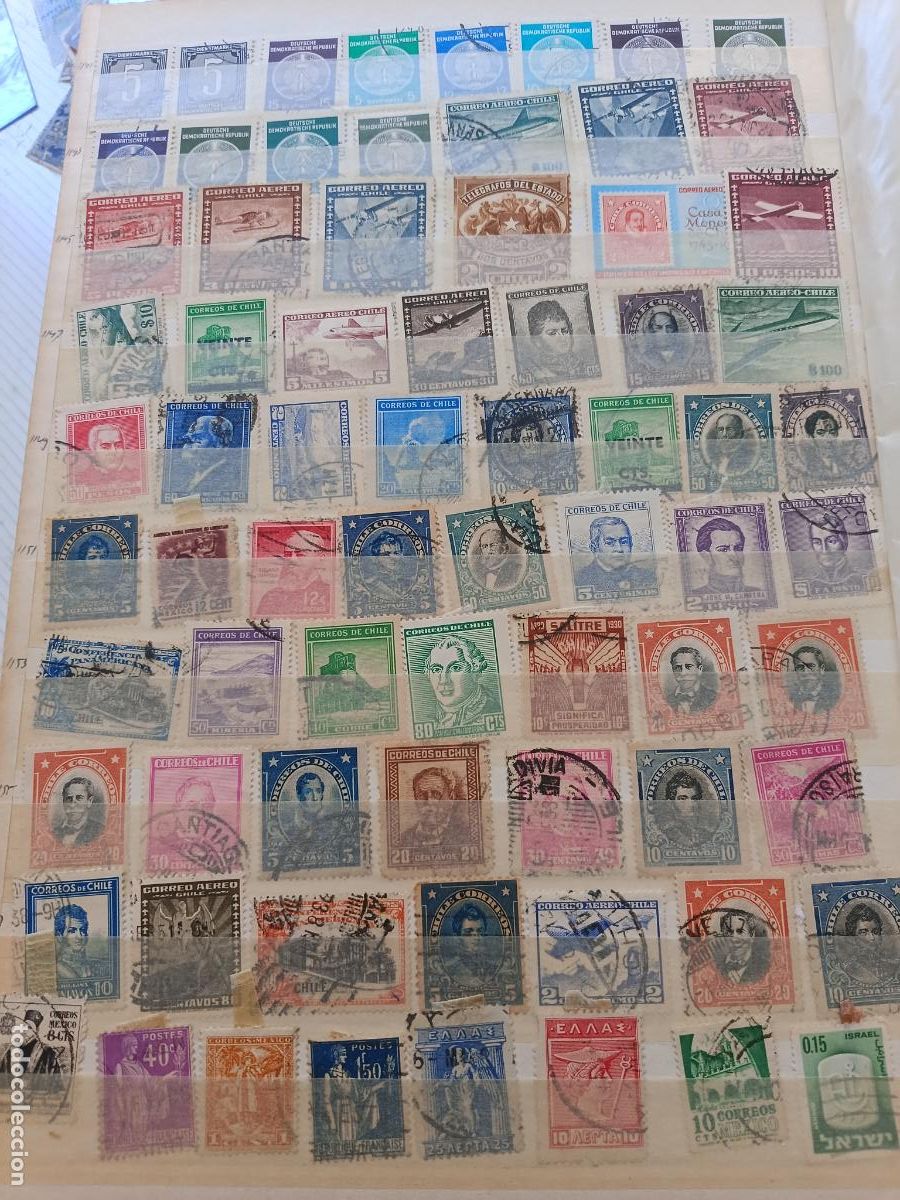 Stamps: Lote de sellos mundiales, Chile y Alemania oriental