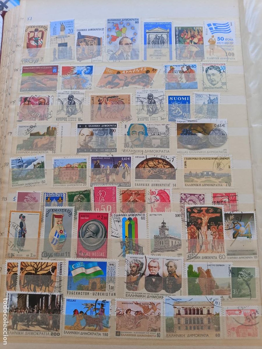 Stamps: Lote de sellos mundiales, Grecia, etc.