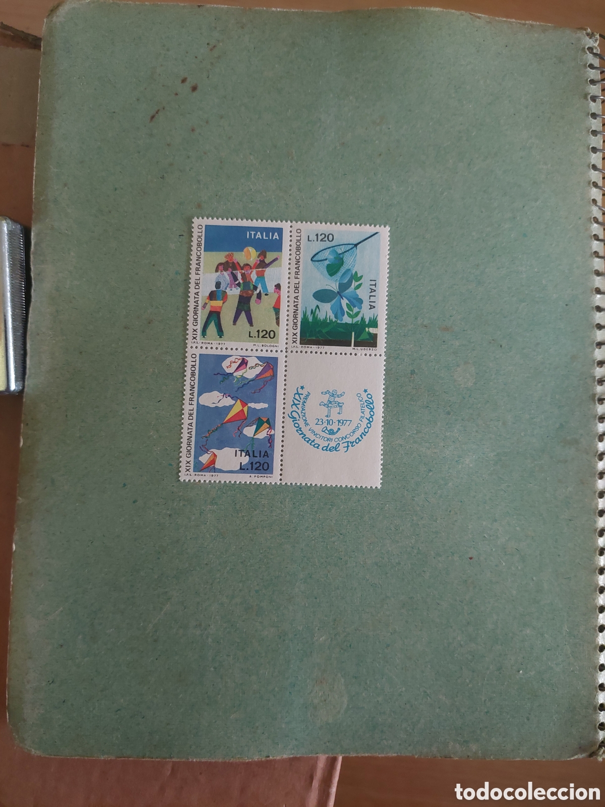 Sellos: Italia 1977 1318/20 serie completa nuevos infantil flora fauna