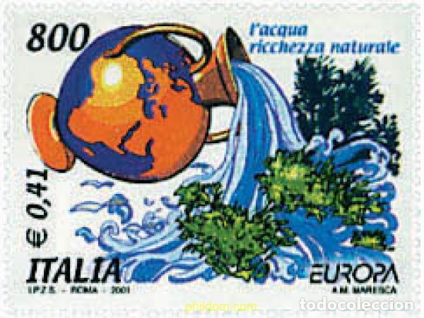 Francobolli: 77097 MNH ITALIA 2001 EUROPA CEPT. EL AGUA, RIQUEZA NATURAL