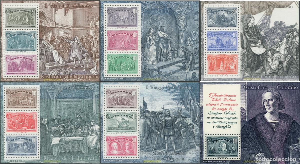 Sellos: 49466 MNH ITALIA 1992 500 ANIVERSARIO DEL DESCUBRIMIENTO DE AMERICA