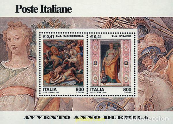Sellos: 52148 MNH ITALIA 2000 EL A&Ntilde;O 2000. LA GUERRA-LA PAZ