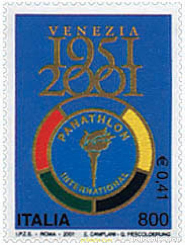 Sellos: 78231 MNH ITALIA 2001 50 ANIVERSARIO DEL PANATHLON INTERNACIONAL