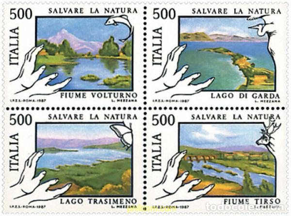 Sellos: 5459 MNH ITALIA 1987 PROTECCION DE LA NATURALEZA
