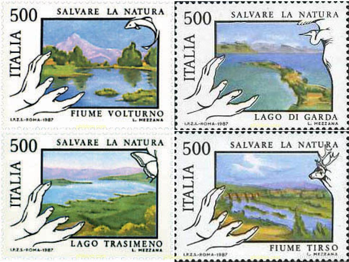 Sellos: 76110 MNH ITALIA 1987 PROTECCION DE LA NATURALEZA