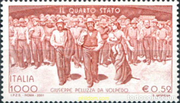Sellos: 79016 MNH ITALIA 2001 CENTENARIO DE LA OBRA, EL CUARTO ESTADO